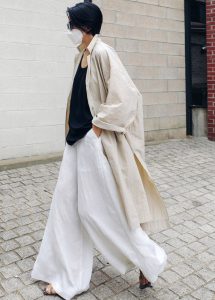 Casual-Beige-Peter-Pan-Collar-Button-Wrinkled-Side-Open-Trench-Coats-Long-Sleeve2